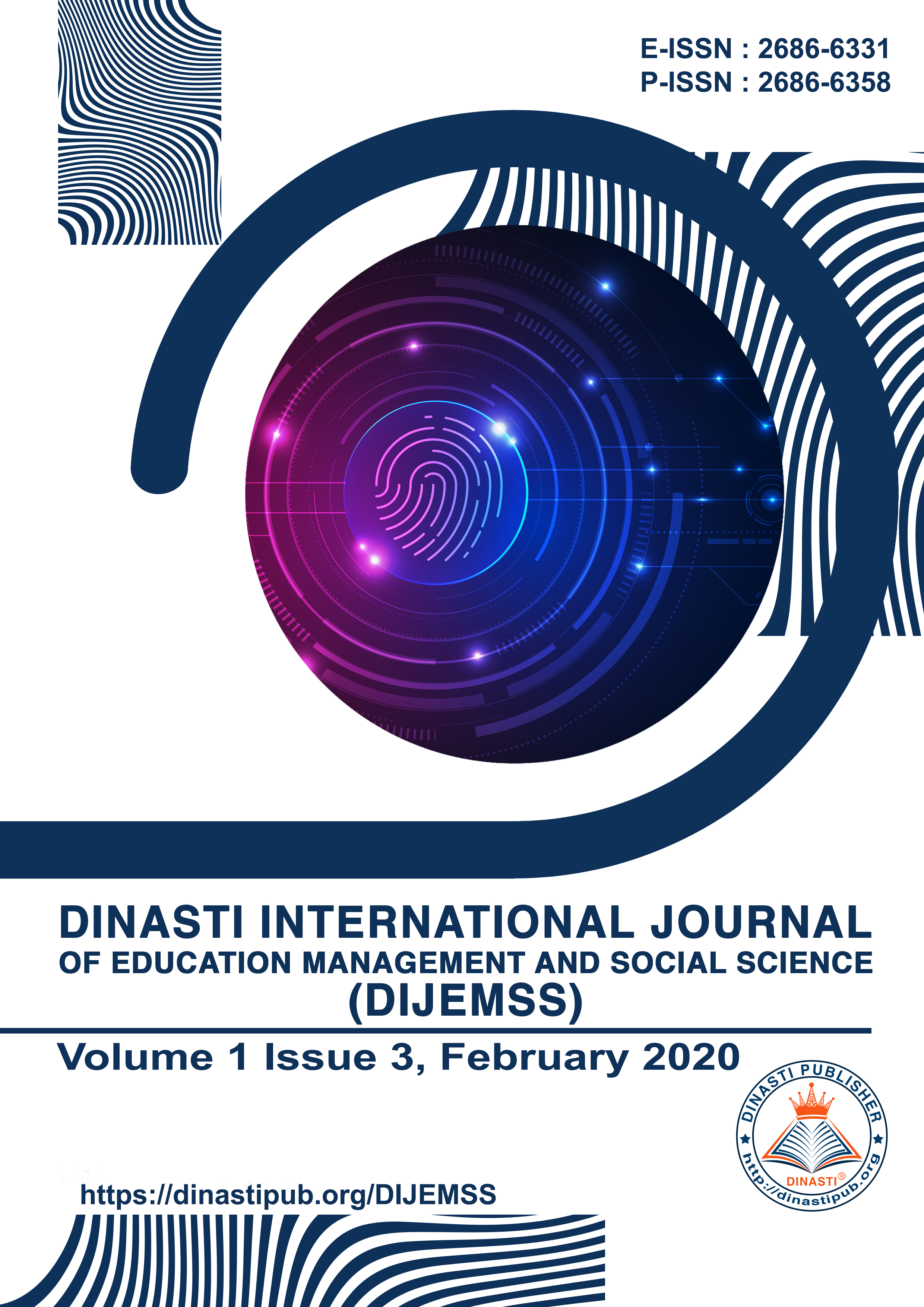 					View Vol. 1 No. 3 (2020): Dinasti International Journal of Education Management and Social Science (February - March 2020)
				